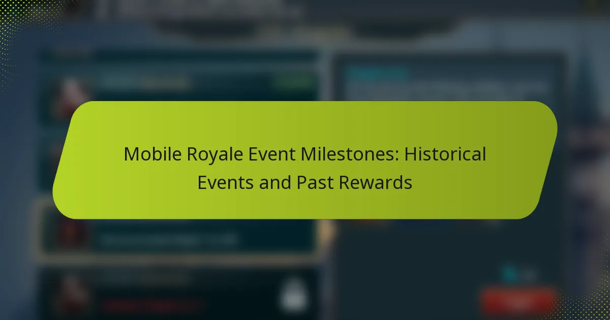 Mobile Royale Event Milestones: Historical Events and Past Rewards