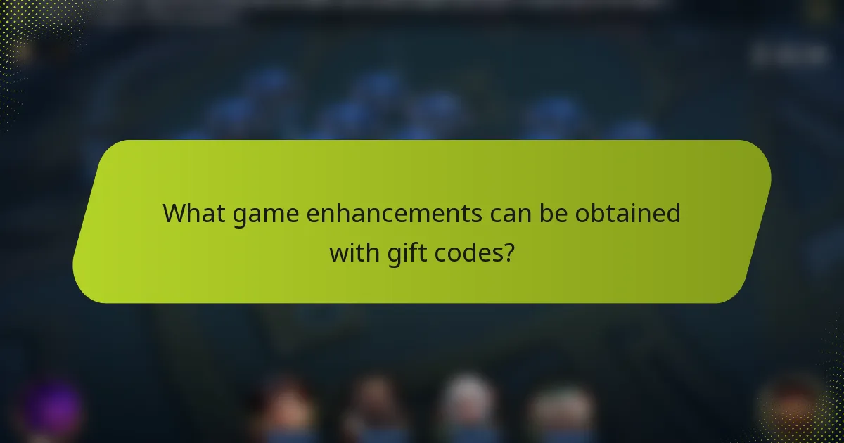 What game enhancements can be obtained with gift codes?